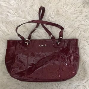 Burgundy COACH purse!
